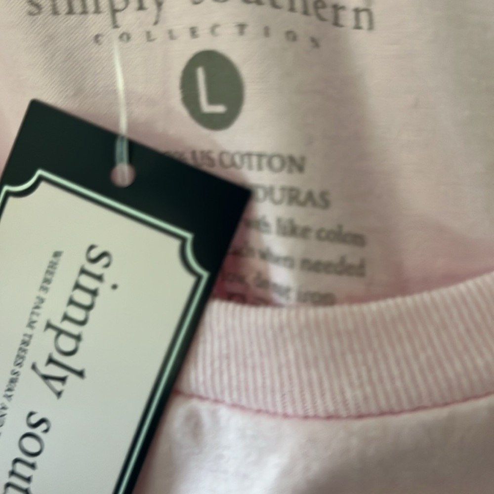 Simply Southern Pink 'Howdy Valentine' Size Large. - Picture 3 of 3
